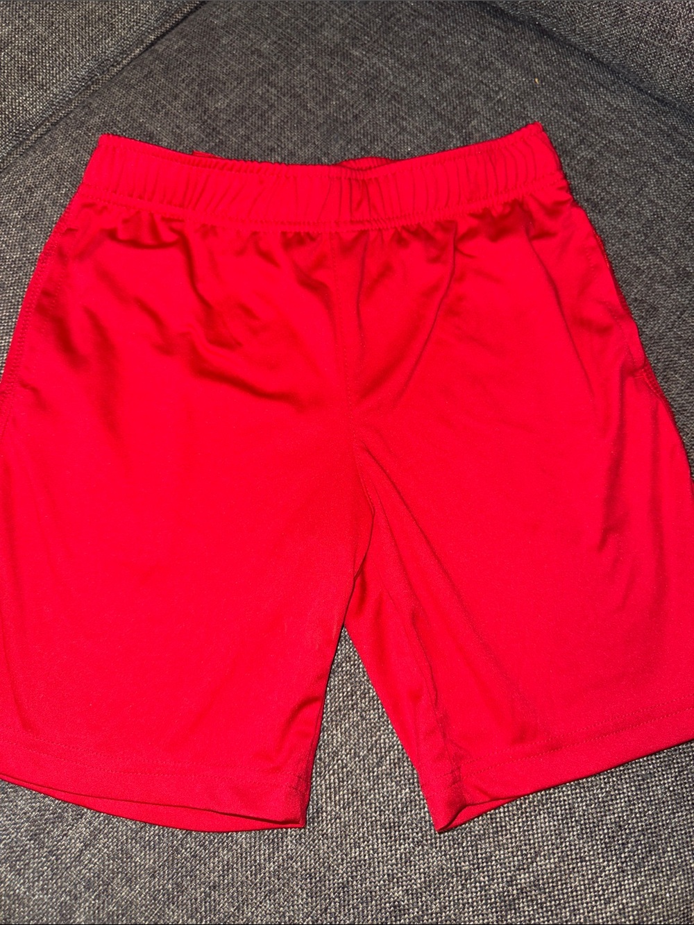 Boy’s Red Athletic Shorts - Comfortable Performance